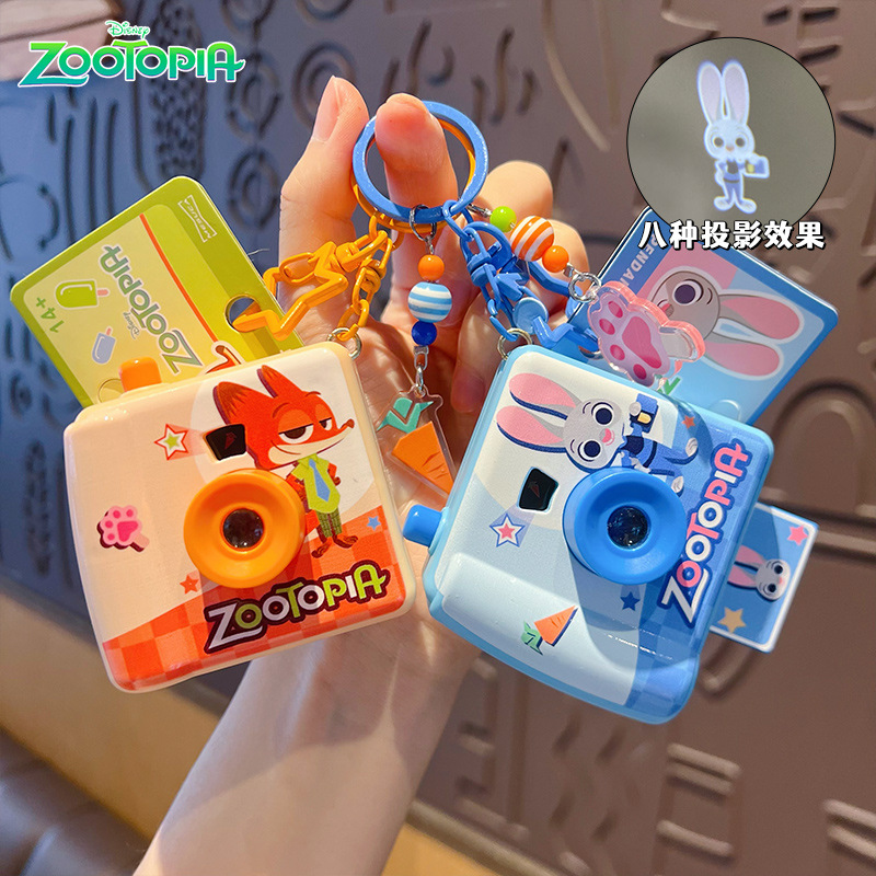 Party Games Children - Original zootopia polaroid câmera chaveiro criativo
