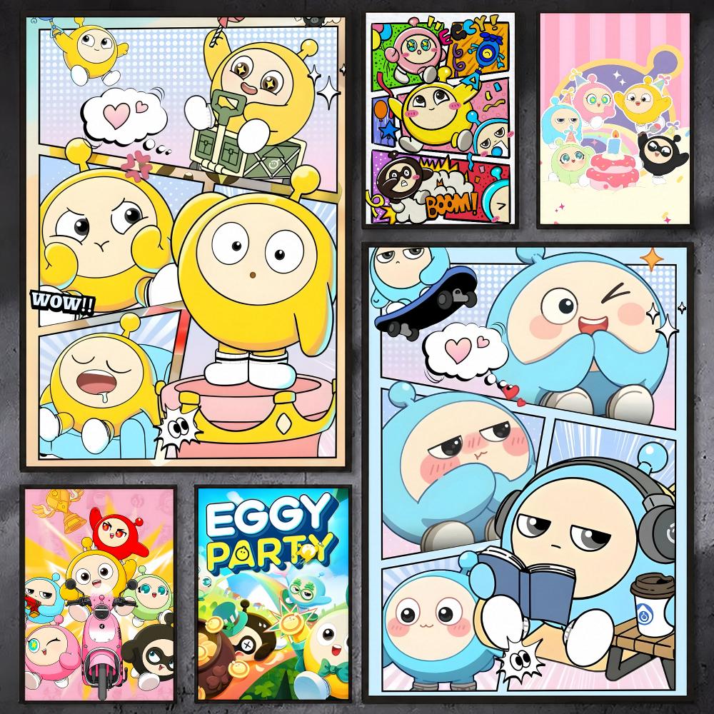 Party Games Eggy - Pôster do Jogo Eggy Party em