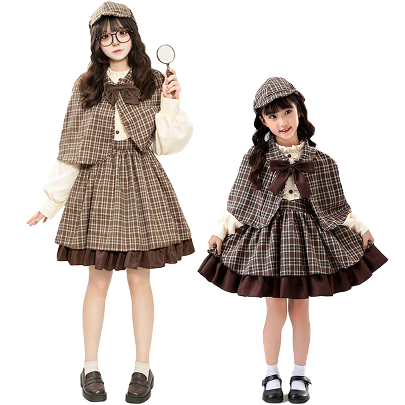 Party Games Children - Novo cosplay detetive sherlock holmes pai-filho