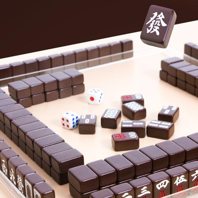 Party Games Jogos - Tradicional Chinês Mahjong Jogo de Tabuleiro