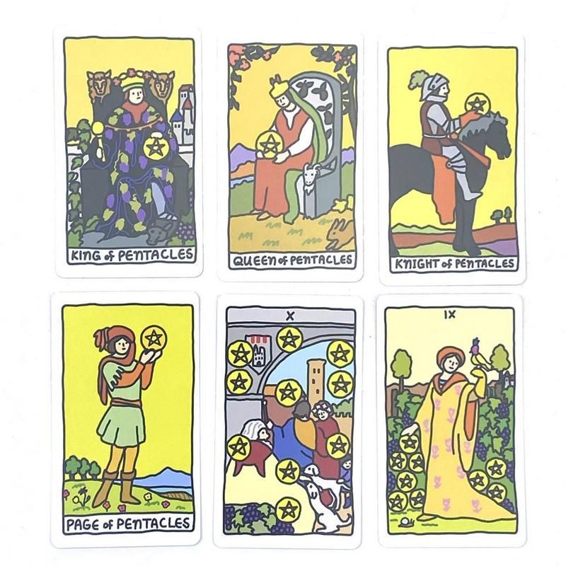 Party Games Jogos - Portátil Lucky Tarot Card Game Set,