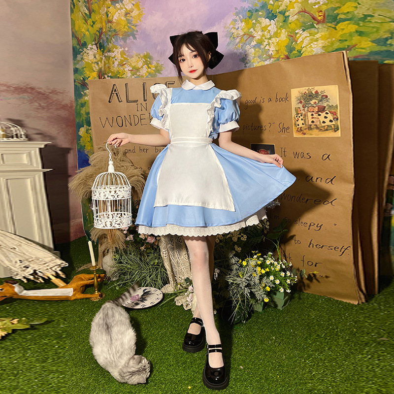 Fantasia de Cosplay Alice no P - Party Games Alice In Wonderland avaliação e preço