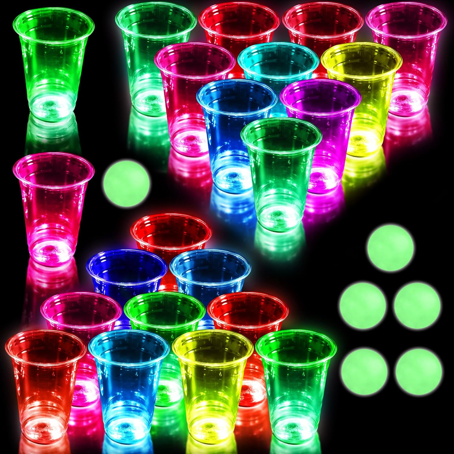 Jogo de pong de cerveja brilha - Party Games Jenga avaliação e preço